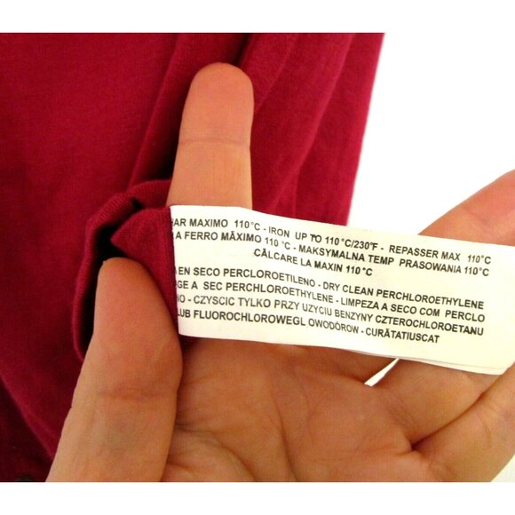 BSK Casual Connection by Bershka Women One Shoulder Top - Medium Cotton Red NWT - Picture 8 of 16